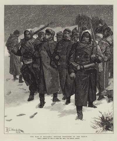 The War in Bulgaria, English Prisoners on the March by Richard Caton Woodville junior